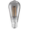 LEDVANCE forma di lampadina Edison con filamento-stile con tecnologia WiFi, 6 W, bianco caldo, E27, 1 confezione