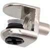 AERZETIX - C41752 - Set di 8 reggimensola ad innesto per vetro 2-6mm - staffa di fissaggio per mensola in vetro - morsetto per vetro mezza luna