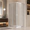 Megistore MS | Box Doccia Angolare in Vetro Temperato 6MM - Profili Cromati h195 (80x100)