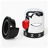 SENRISE Maniglia termostatica per vasca da bagno, 1 pezzo, manopole termostatiche per controllo dell'acqua da 30 °C a 42 °C, manopola termostatica per 24 denti, 9,5 mm
