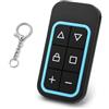 HENGBIRD Telecomando apriporta garage 8 canali 433,92/868,35 MHz USB-C | 8 canali con display digitale, ricaricabile con USB C e portachiavi per telecomandi compatibili con 433,92/868,35 MHz