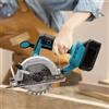 GramStudio Sega circolare a batteria, con profondità di taglio regolabile, angolo di taglio 0-45°, 4000 giri/min, batterie da 4,0 Ah, per legno, metallo, ceramica, marmo, plastica
