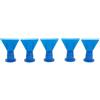 zeroupshop 5 beccucci in silicone a forma di onda, riutilizzabili, strumento di finitura sigillante per la riparazione e la rimozione della malta, adattatore piatto e curvo per fai da te