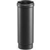 MAKA change your life quality MAKA Tubo Telescopico Canna Fumaria Pellet Nero Ø 100 mm | Acciaio 1,2 mm verniciatura siliconica antracite, Hu 195 mm regolabile, innesto a baionetta con guarnizione