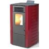 King Stufa A Pellet 10 Kw Mod. King 118 Bordeaux Per Ambienti Fino A 100 Mq - New