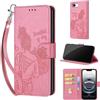 SIENIANLINE Cover per iPhone 17e / iPhone 16e custodia portafoglio Rosa | 3 scomparti carte, 1 tasca banconote, Chiusura magnetica, Supporto, Pelle PU flip cover per iPhone 17e / 16e