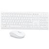 Generico Each Italy Set Tastiera e Mouse Wireless Bianco, Kit Tastiera Senza Fili con Tastierino Numerico e Mouse Ottico, Ricevitore Nano USB, Design Slim e Silenzioso, per PC Windows