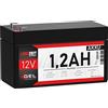 LANGZEIT Batterien LANGZEIT batteria al piombo 12V 1,2Ah GEL UPS ricaricabili sostituito 1,3Ah