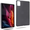 REY Cover in Gel TPU Nera per Lenovo Tab K11 Plus 11,45, Ultra Sottile 0,33 mm, Morbido Flessibile, Custodia Silicone