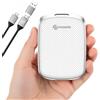 PHIXERO SSD portatile da 2,5 pollici a mezza altezza 256 G con 6 Gbps di tipo C, archiviazione ultra veloce e compatta, bianco