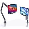 CreaDream Supporto da tavolo in alluminio per tablet con braccio estensibile per iPad