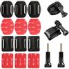 Fulushouxi 18 supporti adesivi piatti e curvi, supporto adesivo | Compatibile con GoPro Hero 13 12 11 10 Max 9 8 7 6 5 Session DJI Osmo Action Cam, supporto per fotocamera da casco