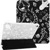 NITITOP Cover per iPad Air 3, iPad Pro Marini Motivo, Bianco Tartaruga | para iPad Air 10,5 (3a Gen 2019) / iPad Pro 10,5 (2017), Carina Animalier , con Portapenne, Triplo Supporto