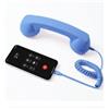 PureBowlic Cornetta USB-C retrò per iPhone e con cavo a spirale, microfono con altoparlante integrato e design telefonico senza tempo (Giallo (Blu(type-c)))