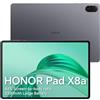 HONOR Pad X8a Tablet 11 4+128GB Espandibile 1TB 4 Altoparlanti 8300mAh | Schermo FullView 90Hz Anti-Grotte, Corpo in Metallo Sottile 7,25mm, 4 Altoparlanti, Snapdragon 680, MagicOS 8