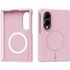 GIOPUEY Cover Magnetica per Samsung Galaxy Z Fold 8, Compatibile con MagSafe, Materiale PC Rigido Custodia, Comodo e Liscio al Tatto Case - Pink