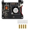 GWAEPU Cappello PoE compatibile con Raspberry Pi 4B e 3B+: modulo di alimentazione GWAEPU IEEE 802.3af 5V 2.5A con ventola di raffreddamento regolabile PWM, protezione da sovratemperatura per IoT Edge