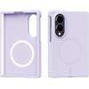 GIOPUEY Cover Magnetica per Samsung Galaxy Z Fold 8, Compatibile con MagSafe, Materiale PC Rigido Custodia, Comodo e Liscio al Tatto Case - Purple