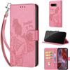 SIENIANLINE Cover per Google Pixel 9A custodia portafoglio Rosa | 3 scomparti carte, 1 tasca banconote, Chiusura magnetica, Supporto, Pelle PU flip cover per Pixel 9A