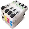 Caidi LC123 - Cartuccia d'inchiostro ricaricabile per stampante Brother MFC-J6520DW DCP-J132W DCP-J152W DCP-J552W MFC-J870DW MFC-J650DW MFC-J470DW