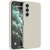 HAFFAN Custodia in Silicone TPU Compatibile con Samsung Galaxy A25 5G (6.5 inches), Cover Case Protettiva per Cellulare - Bianco antico
