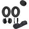 JOYSOG Cuscinetti auricolari di ricambio per cuffie aeronautiche Bose X A10/ A20/A30 + cuffia microfono / cuscino per la fascia (auricolari A20 + fascia)