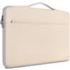 DOMISO Custodia per computer portatile da 16 pollici, compatibile con MacBook Pro M4 M3 M2/Pro Max, MacBook Pro M2, da donna con manico, colore beige