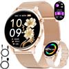 LIGE Smartwatch Donna 7,9mm Ultrafino 1,32 AMOLED Chiamate Bluetooth per Android iOS Orologio Intelligente Elegante Multisport Fitness,Monitor Frequenza Cardiaca e Sonno,Ciclo Mestrual,Rosa