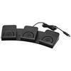 iKKEGOL - Interruttore a pedale USB con pedale singolo, programma, tastiera, mouse, azione HID Triple Pedal