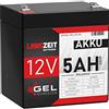 LANGZEIT Batterien LANGZEIT batteria al piombo 12V 5Ah GEL ricaricabili sostituito 4Ah 4,5Ah
