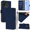 Generico Custodia Compatibile con TCL 605 T517D / TCL 60 SE T517H COVER STAND flip LIBRO gel PORTAFOGLIO protezione antiurto antigraffio case magnetica eco pelle taschini vano card (Blu notte)