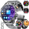 SUNKTA Smartwatch Uomo, 1000mAh/1.7 Smartwatch Militare Uomo Fitness con Chiamate Bluetooth Orologio Intelligente 120+ Modalità Sportive/Cardiofrequenzimetro/SpO2/IP68 Resistente all'acqua per Android iOS