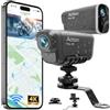 Baobylon Dashcam Moto 4K+1080P, Telecamera Moto, Doppia Telecamera | Impermeabile IP65, F2,2 Visione Notturna, Action Cam Moto con WiFi GPS, Mini Telecamera con HDR & APP