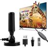 iwui Antenna TV Interno Potente TNT HD Televisori Interni | con Cavo in Rame da 3 m e Base Magnetica Antenna TV Interna a 360 ° per Tutti I Canali Locali 4K HD