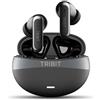 Tribit FlyBuds C3 Cuffie Bluetooth in-ear, auricolari wireless | cancellazione del rumore, 6 microfoni, BT 6.0, bassi profondi, 35 ore di riproduzione, impermeabilità IP55, EQ, sport, nero