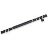 YMDK 108 PBT Doppio colpo brillare attraverso ANSI ISO OEM profilo budino Keyset Keyset Keycap per tastiera meccanica MX (fondo nero)