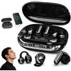 Orxiery Auricolari wireless Bluetooth 3 in 1 con custodia ricaricabile Power Bank intercambiabile, auricolari in-ear e sleep con app EQ, display LED, cuffie a bassa latenza per sport e viaggi (nero)