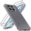 YUXING Cover Trasparente per Xiaomi 17T Pro con 2 Pellicole | TPU antiurto con cuscinetti d'aria, bordi rialzati, anti-ingiallimento, antigraffio e design sottile