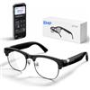 DPVR AI Smart Glasses con fotocamera e Bluetooth - Occhiali con fotocamera HD da 8 MP per uomini e donne, occhiali per registrazione video con assistente vocale, traduzione in tempo reale in 144