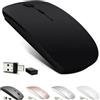 KLO Mouse Bluetooth per MacBook Pro, MacBook Air, iPad, mouse wireless ricaricabile per laptop, notebook/pc/Chromebook (mouse Bluetooth/nero)