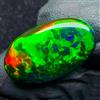 AK GEMS AND JEWELRY Opale Naturale Nero Opalescenza Fire Honeycomb Sciolto Cabochon 10,5Ct 21x15mm