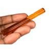 Naturale Arancione Topazio Loose Gemma 50 KT Cilindrico Forma Certificato GH393