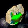 AK GEMS AND JEWELLERY Opale Nero Grezzo Etiope Naturale Fire Opal, 12.7Ct 17x17 mm