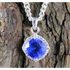 Certificato Naturale Blu Tanzanite 8.63 Cuscino CT Gemma Ultimo Pendente Design