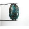 20.50 CT Naturale Persiano Blu Turchese Ovale Cabochon Gemma Certificato C2712