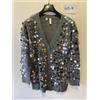 BonPrix Cardigan Grigio Marl Con Paillettes BonPrix Taglia XS - UK 6/8 (FMN40-18)
