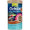 Tetra Cichlid Colour Mini Pellets - Mangime per pesci dai colori intensi e brillanti, specifico per piccoli ciclidi con colorazione rossa, arancione e gialla, lattina da 500 ml