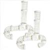 Generic Tunnel e Kit di Connessione per Criceti 2 Set Trasparenti Esterni in Plastica Accessori, Porcellini D'india e Piccoli Animali Domestici per topo, criceto, ratto e (Bianco)