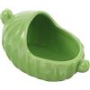TOPPERFUN Vasca Bagno in Ceramica Verde per Criceto, Riutilizzabile, Igienica | Ciotola per Cibo, Materiale Ceramico Robusto, Non Facile da Deformare, per Riccio e Gatto, Uso Semplice