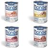 Generico Monge Monoprotein Paté per Cuccioli Puppy and Junior, Gusti Misti tra Salmone, Pollo, Manzo, Agnello, 3 scatolette da 400 g